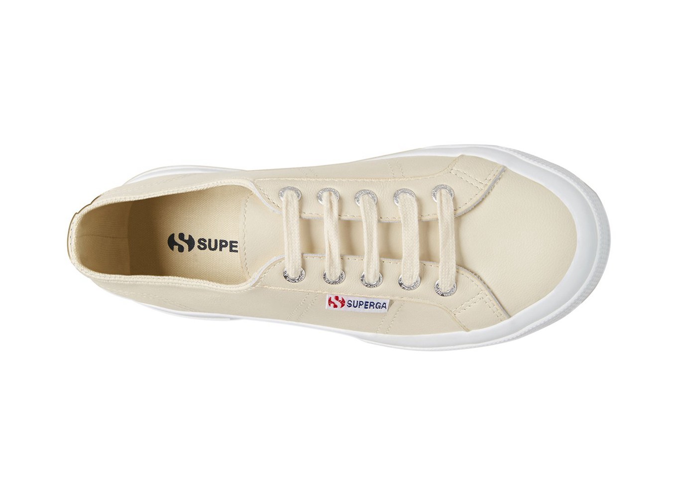 Zapatillas Superga Mujer Beige - 2750 Naplngcotu Cuero - 436891PCQ